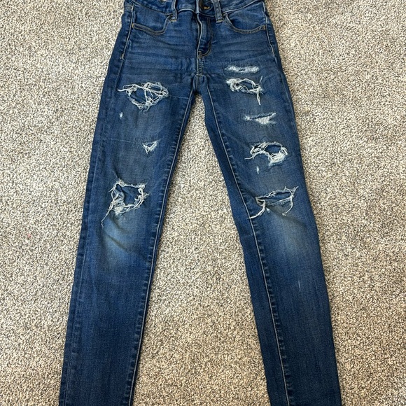 American Eagle next level stretch jeans in medium condition size 00 - Picture 1 of 4